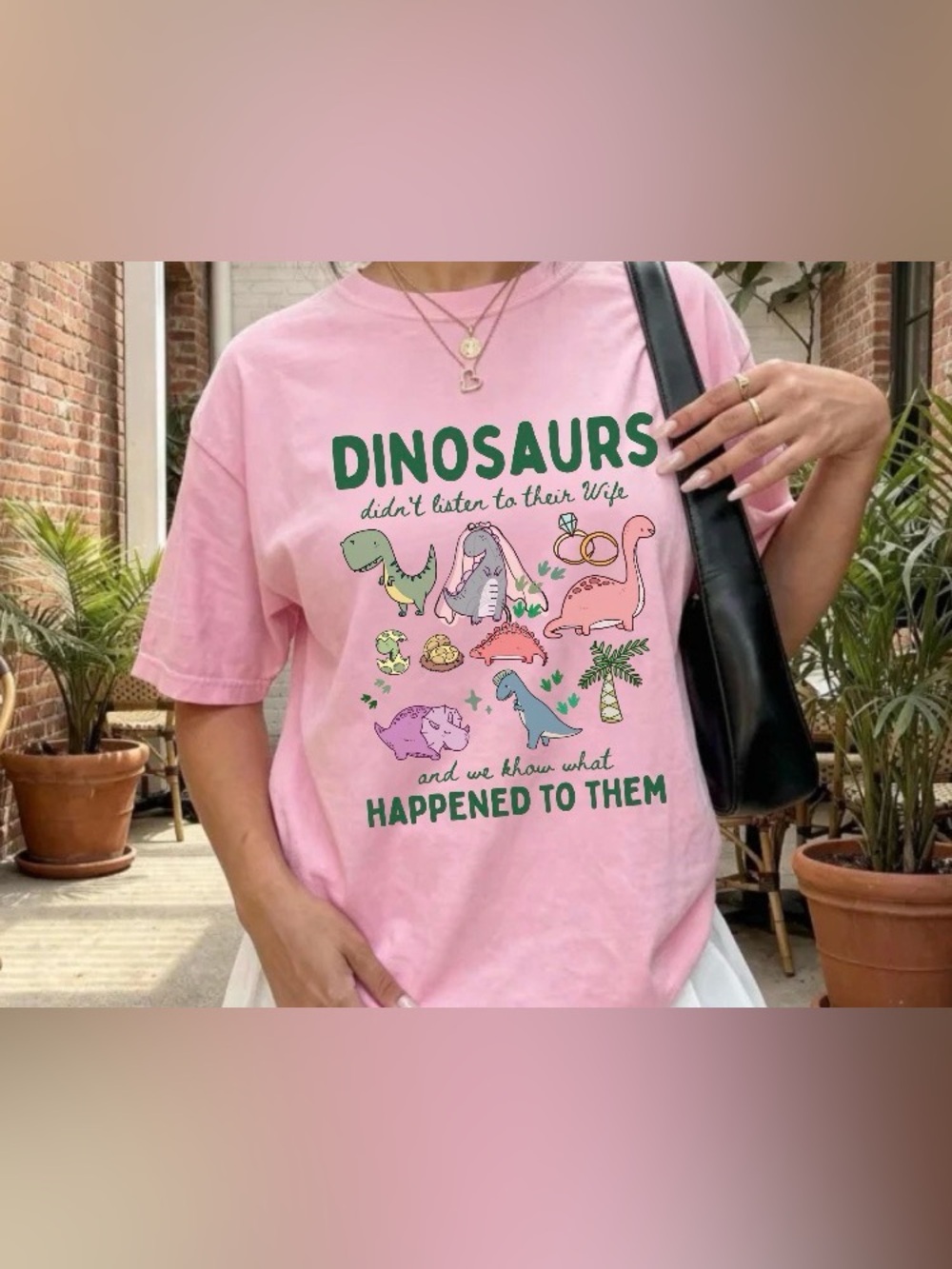 Funny Dinosaurs Didn't Listen To Their Wife Comfort Colors Tee, Dino Lover Shirt